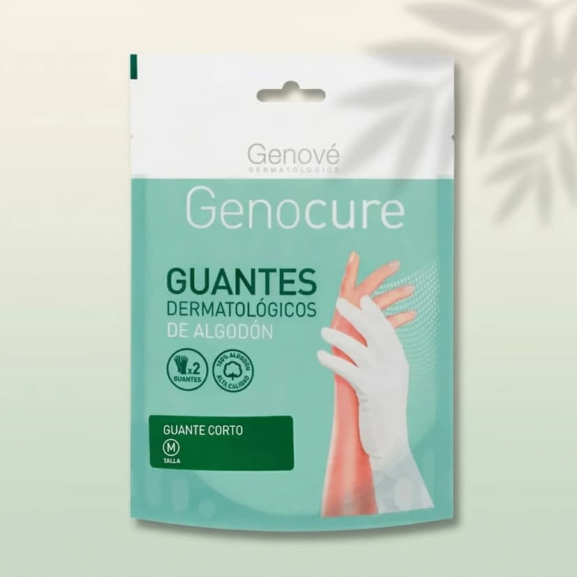 GENOCURE GUANTE DERMATOLOGICO ALGODON SIZE M - Genové producto dermocosmetico