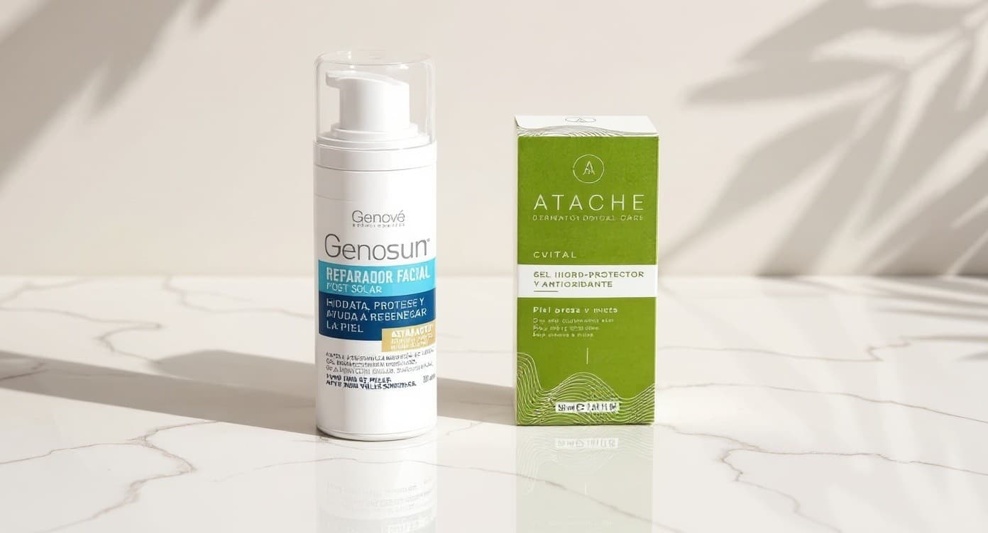 Frasco de crema hidratante nocturna sobre superficie de mármol blanco con toalla suave y luz difusa lateral en escena dermocosmética minimalista