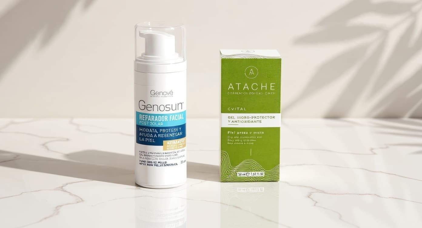 Frasco de crema hidratante nocturna sobre superficie de mármol blanco con toalla suave y luz difusa lateral en escena dermocosmética minimalista